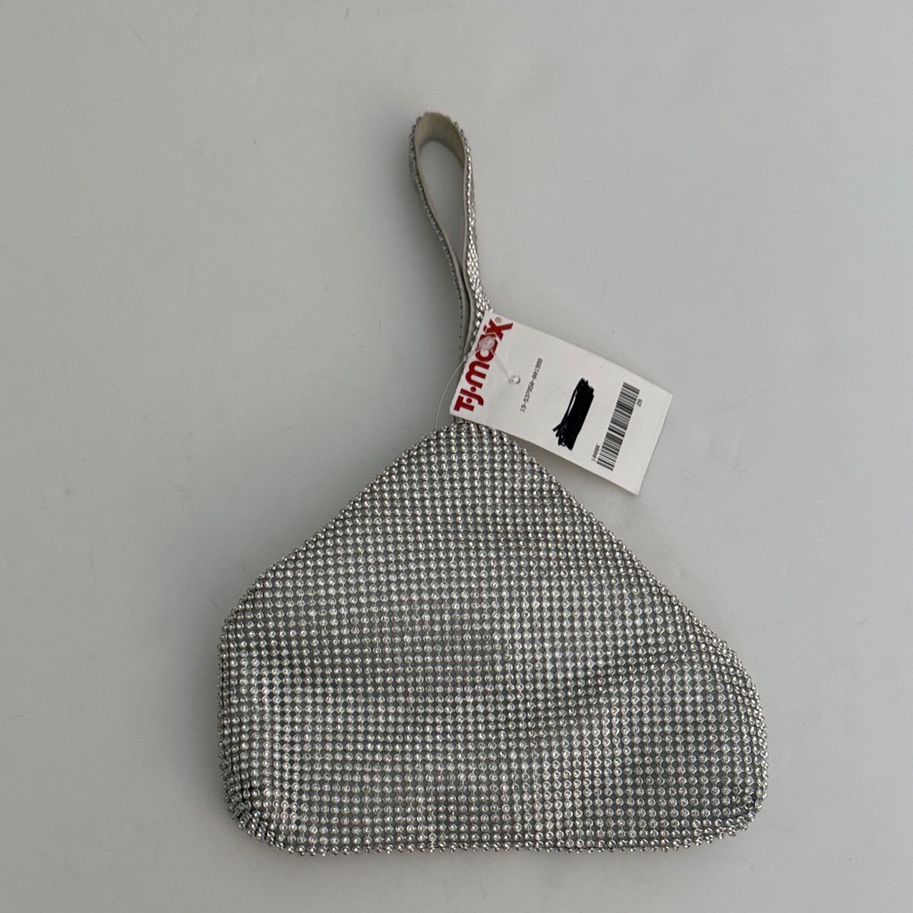 Starlet Pouch silver rhinestones